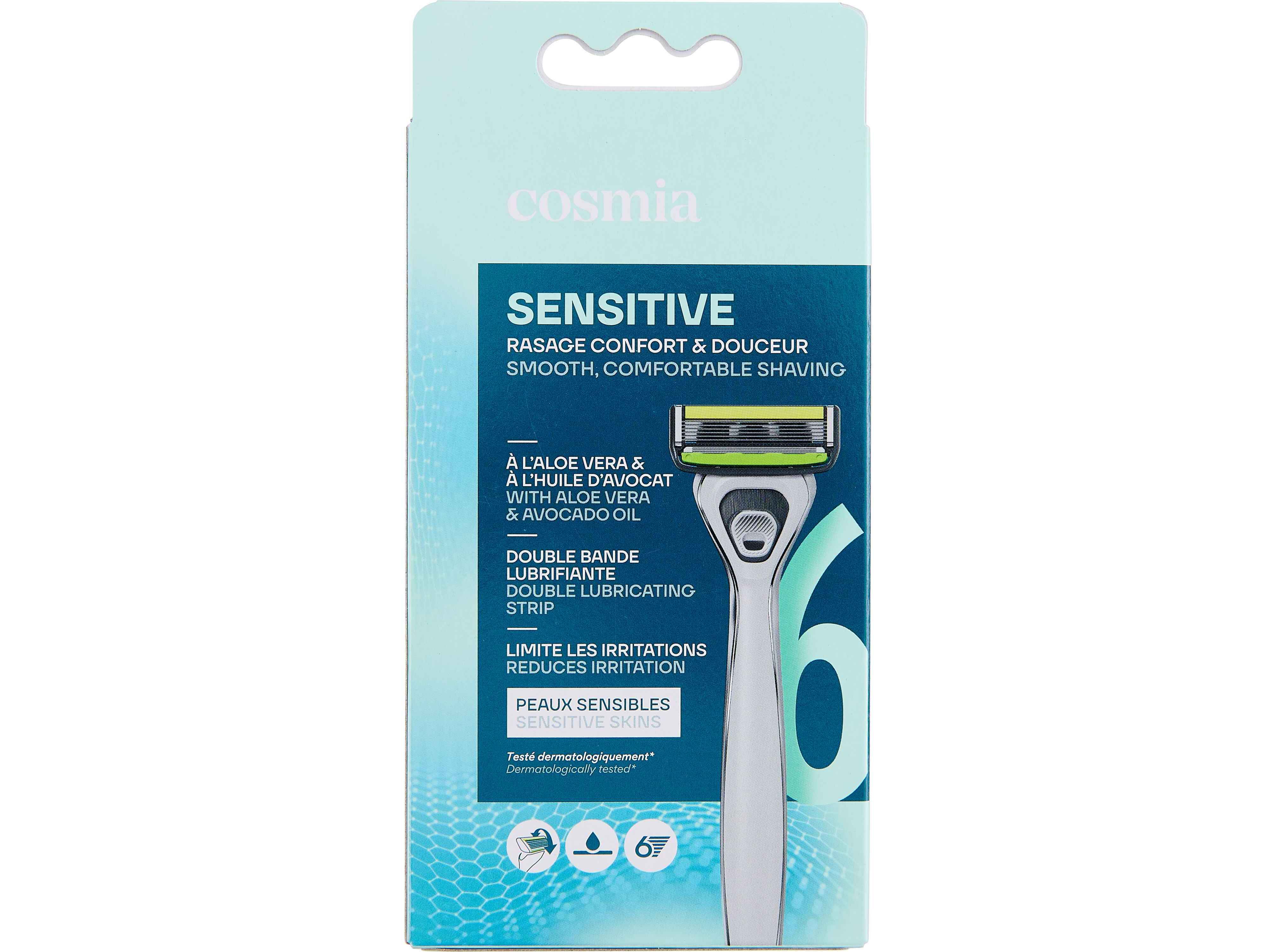 M&Aacute;QUINA BARBEAR COSMIA SENSITIVE 6L&Acirc;MINAS 1UN