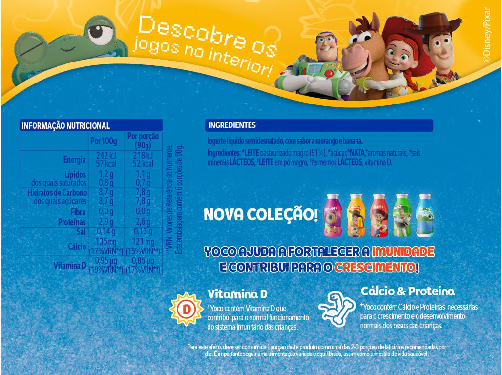 IOGURTE YOCO L&Atilde;FQUIDO MORANGO E BANANA 6X90G image number 1