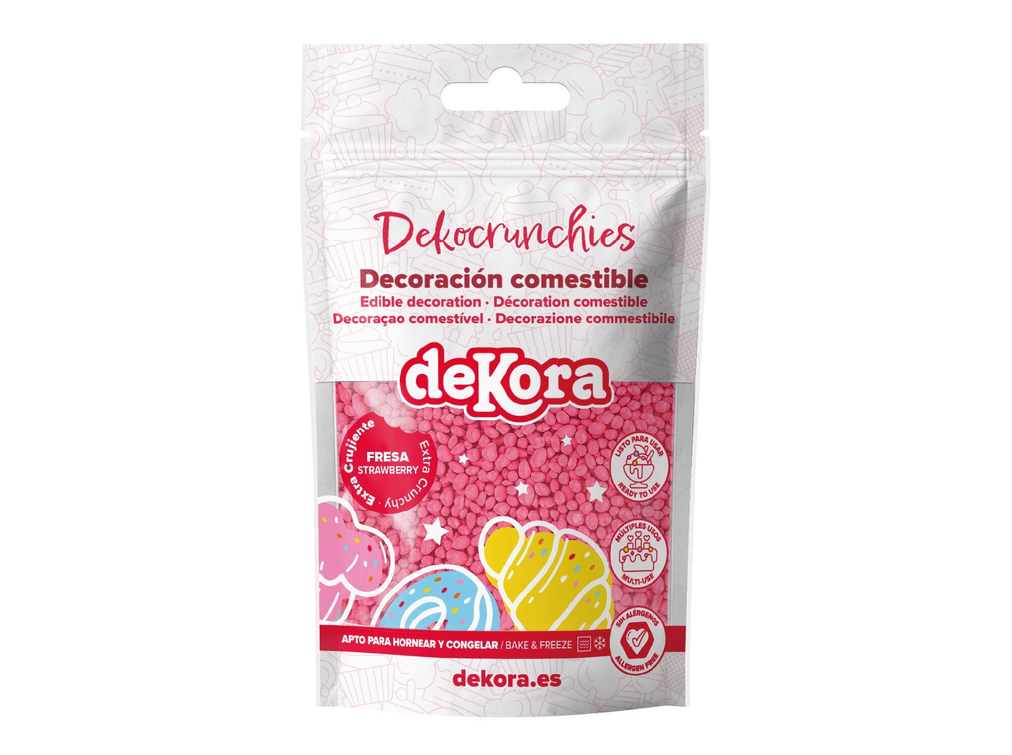 DEKOCRUNCHIES DEKORA MORANGO 100G