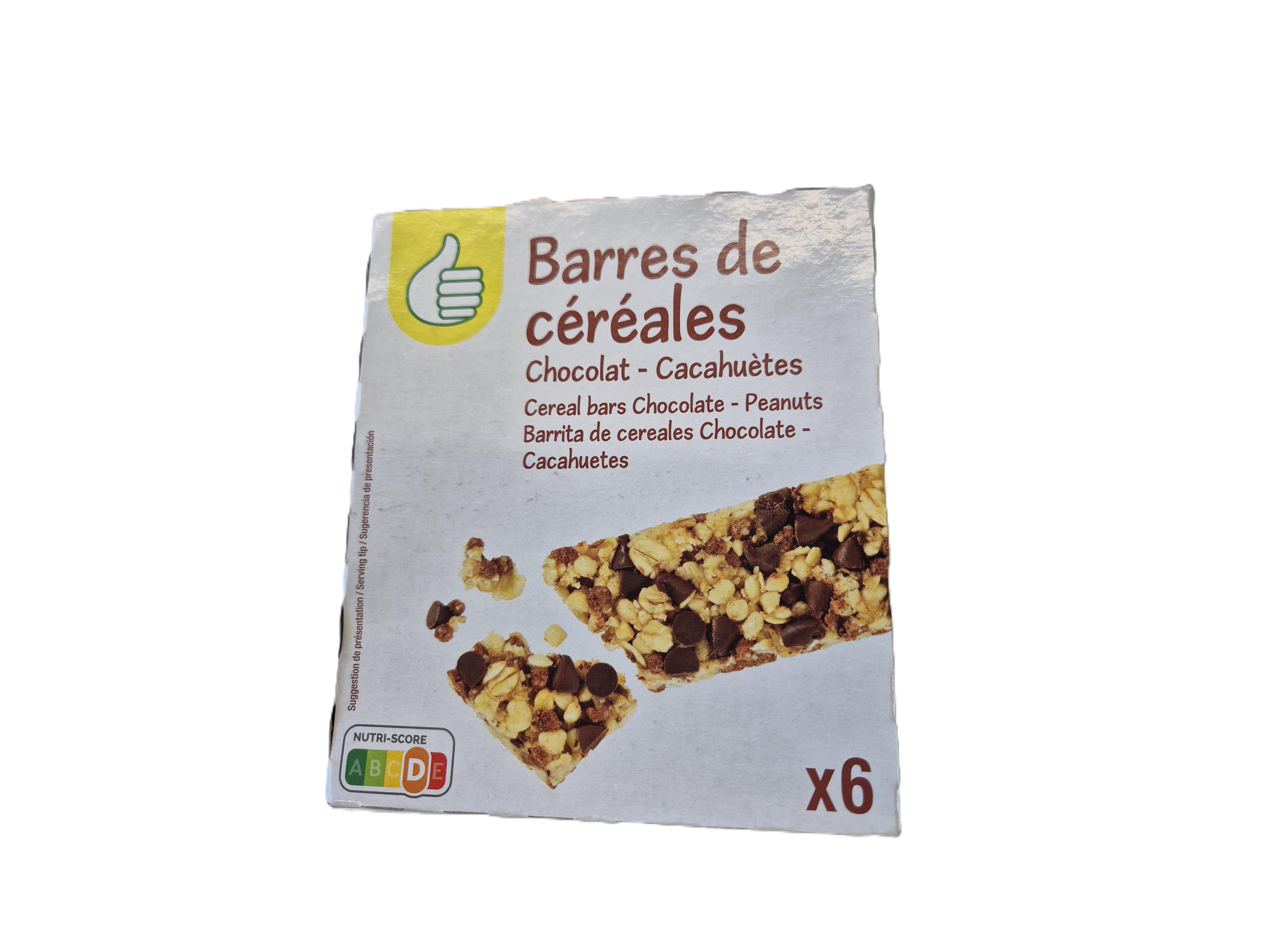 BARRAS DE CEREAIS POLEGAR CHOCOLATE PRETO AMENDOINS 6 UN 126G