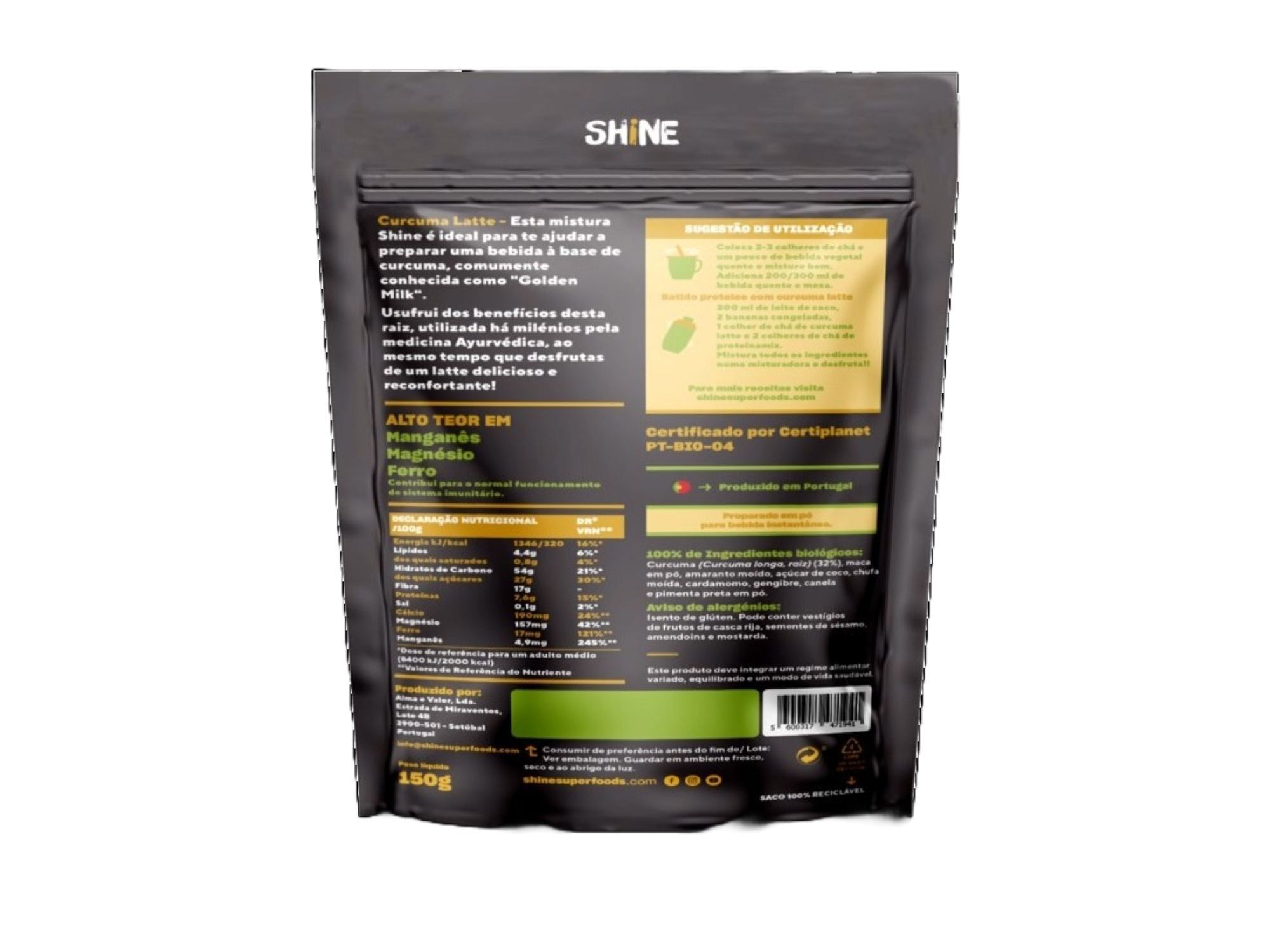 CURCUMA LATTE SHINE 150GR image number 1