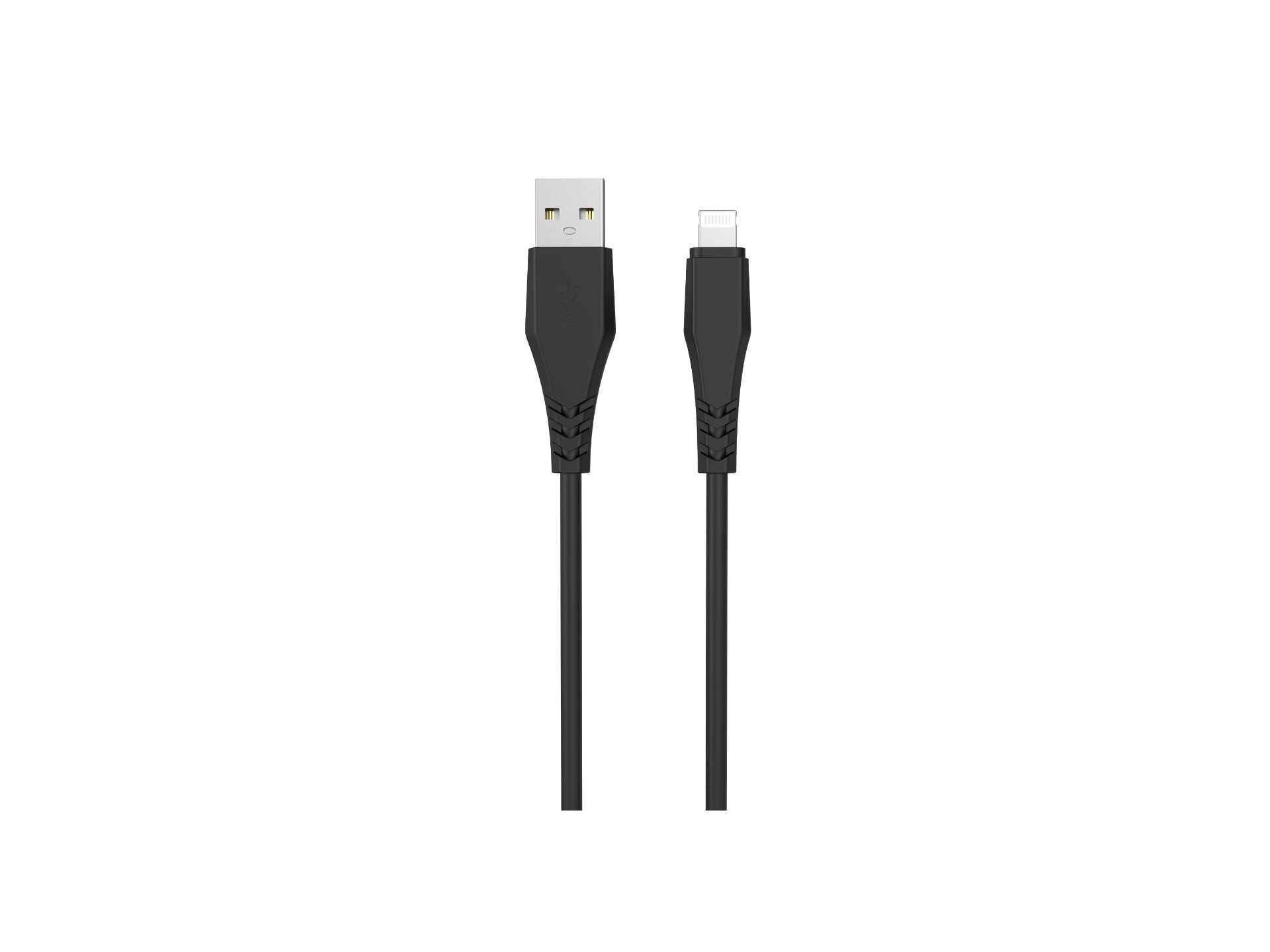CABO USBA TO 8PIN QILIVE 600184377 PRETO 1.2M 2.4A MFI image number 1