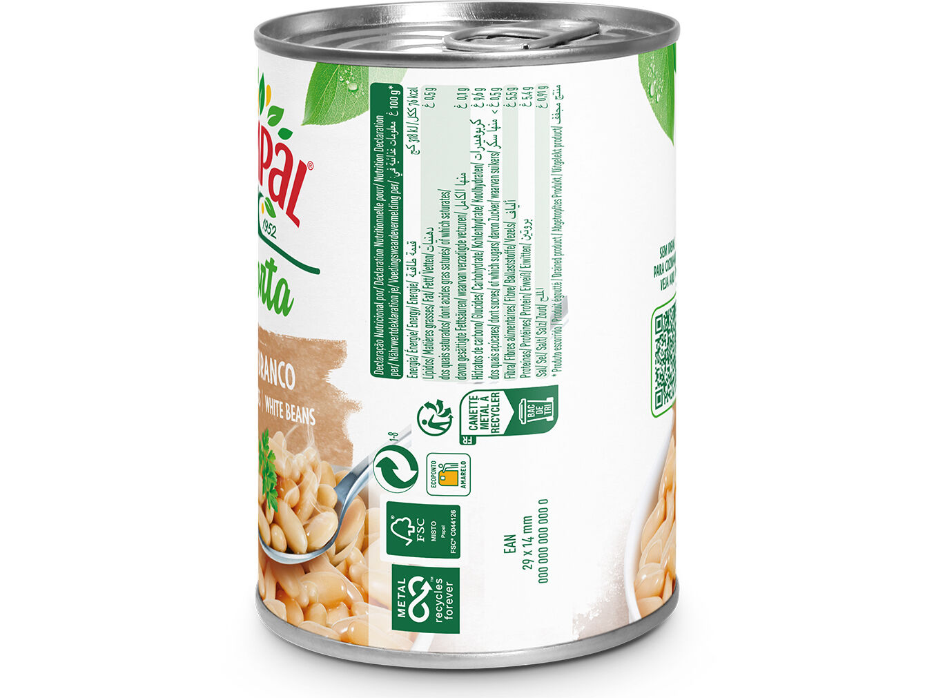 FEIJ&Atilde;O COMPAL DA HORTA BRANCO 410G image number 1