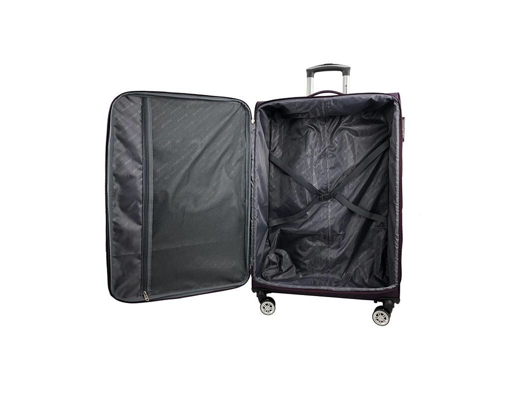 MALA DE CABINE FLEX&Iacute;VEL AIRPORT ROXO 8 RODAS 55CM image number 2