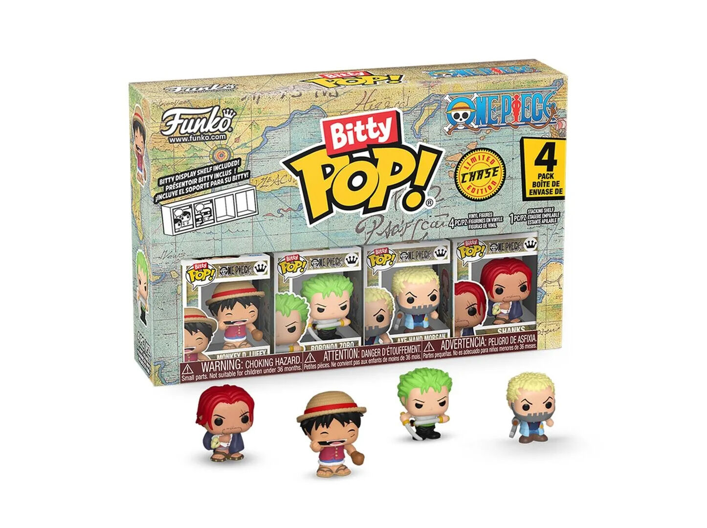 FIGURA FUNKO BITTY POP: ONE PIECE- LUFFY 4P