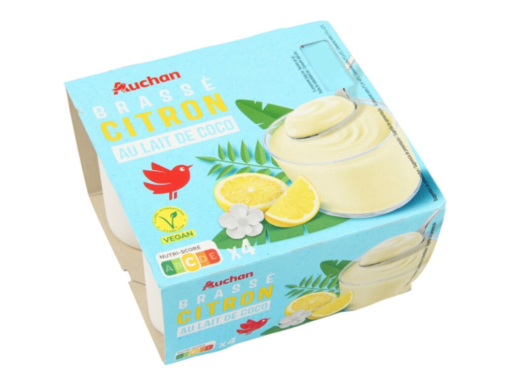 COCOGURTE AUCHAN LIM&Atilde;O 4X100G image number 0