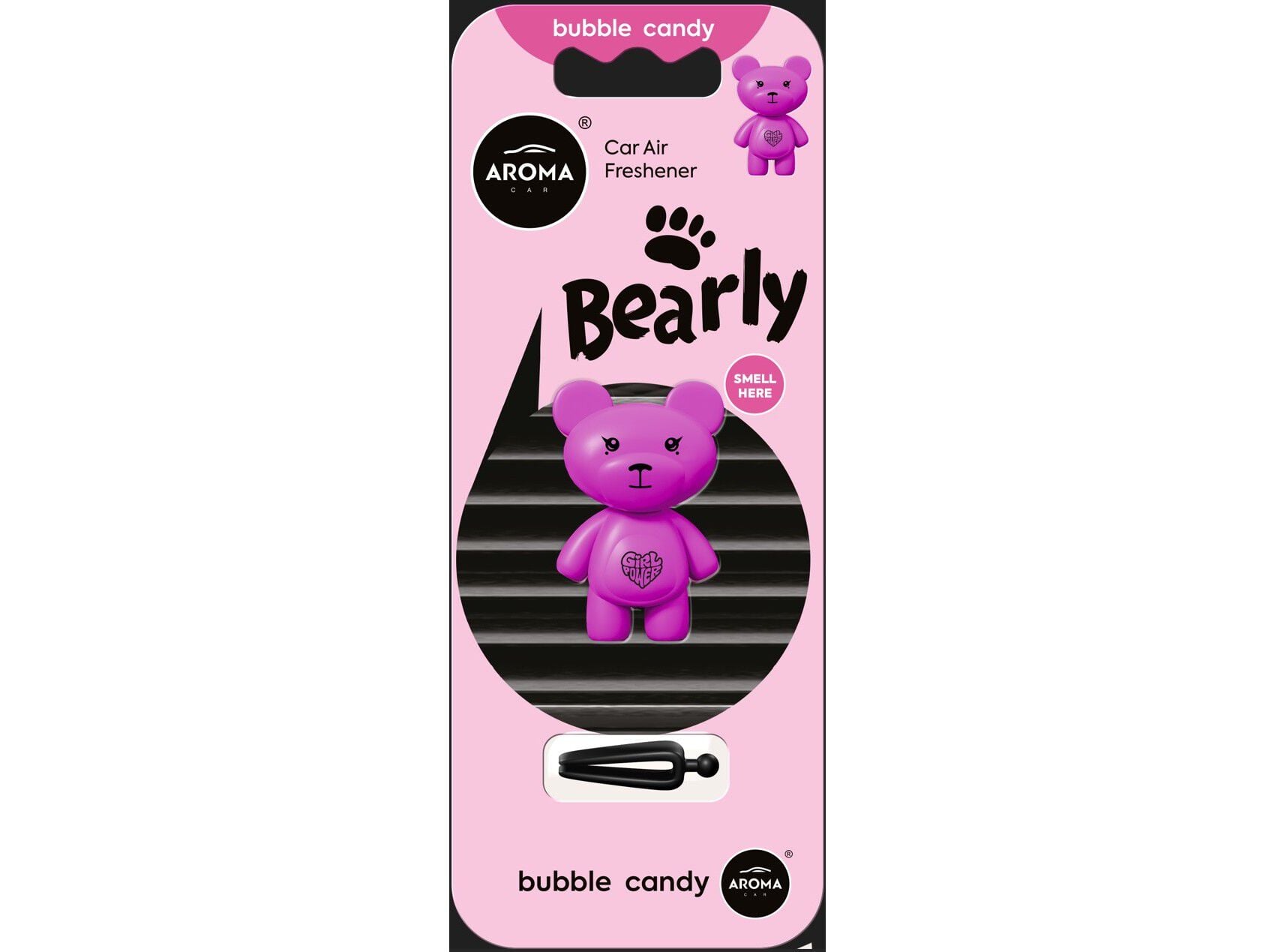 AMBIENTADOR AUTO AROMA CAR BEARLY 10G BUBBLE CANDY image number 1