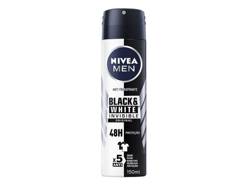 Desodorizante Spray Invisible for Black & White Original NIVEA MEN 150 ml