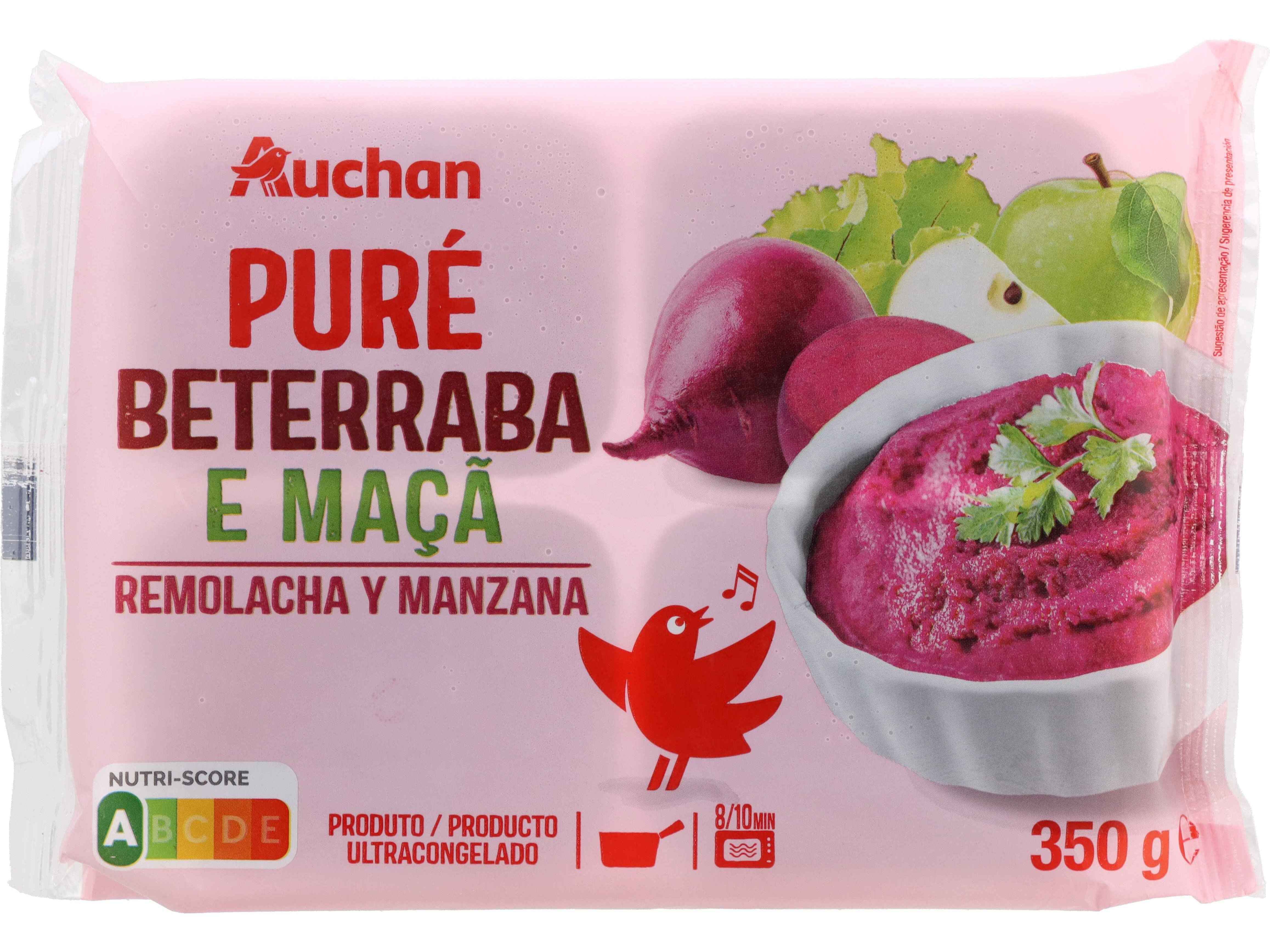 PUR&Eacute; DE BETERRABA E MA&Ccedil;&Atilde; AUCHAN 350G