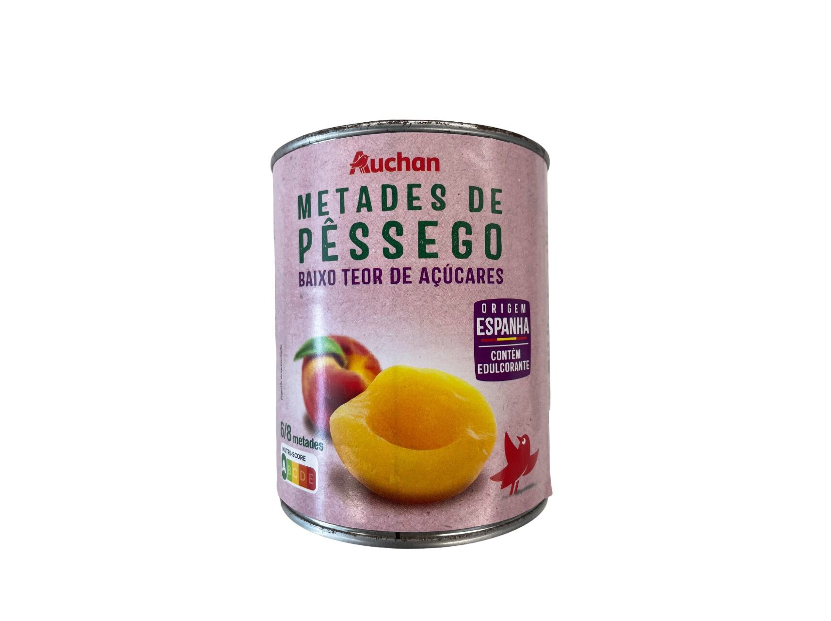 METADES DE P&Ecirc;SSEGO AUCHAN BAIXO TEOR A&Ccedil;&Uacute;CARES 850(480)G