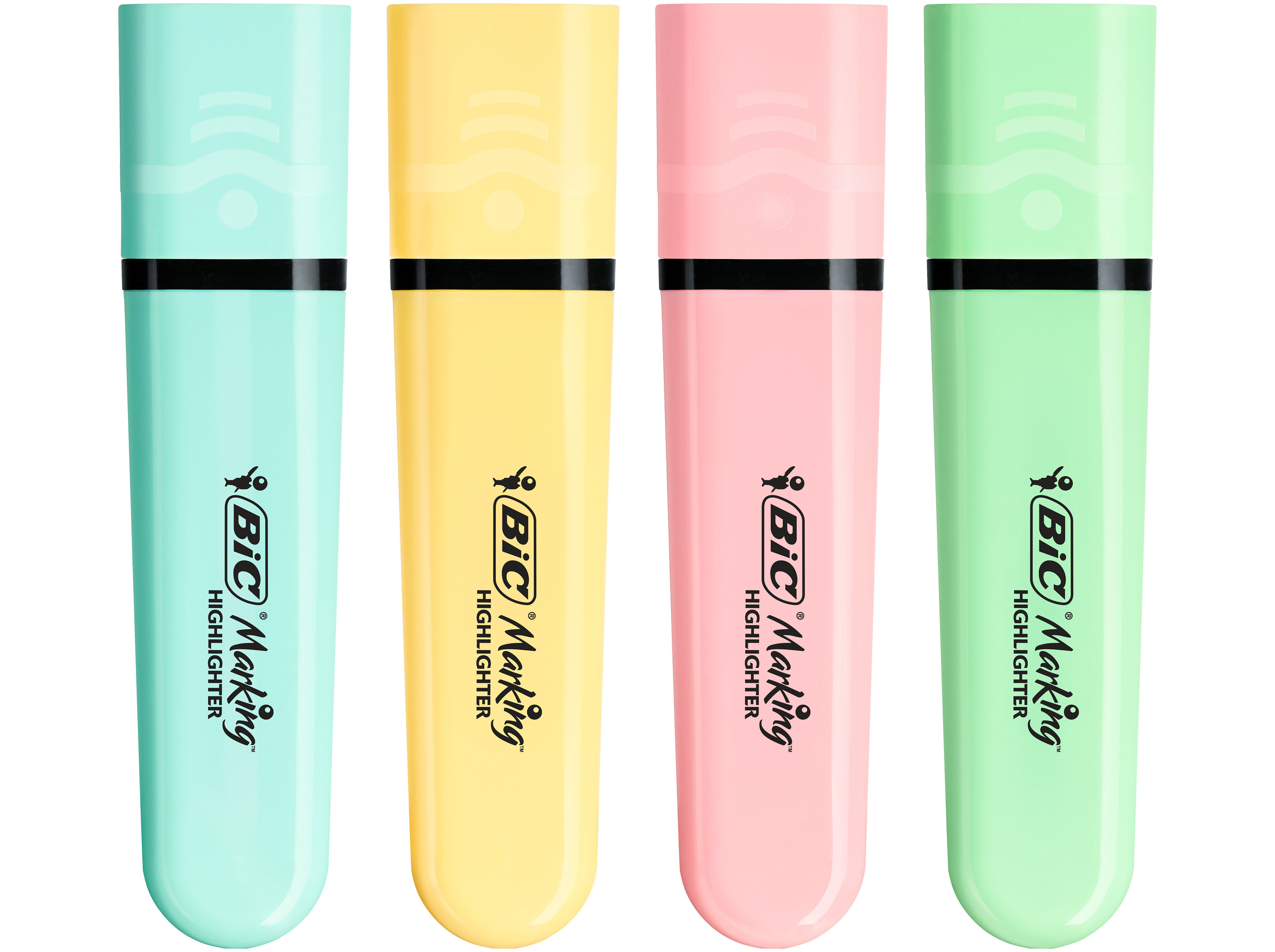 SUBLINHADORES BIC PASTEL CORES SORTIDAS 4 UNIDADES image number 1