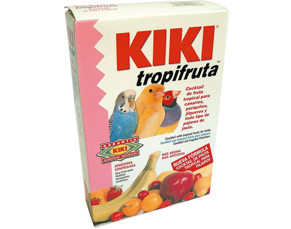 PAPA PARA AVES KIKI TROPIFRUTA 150G
