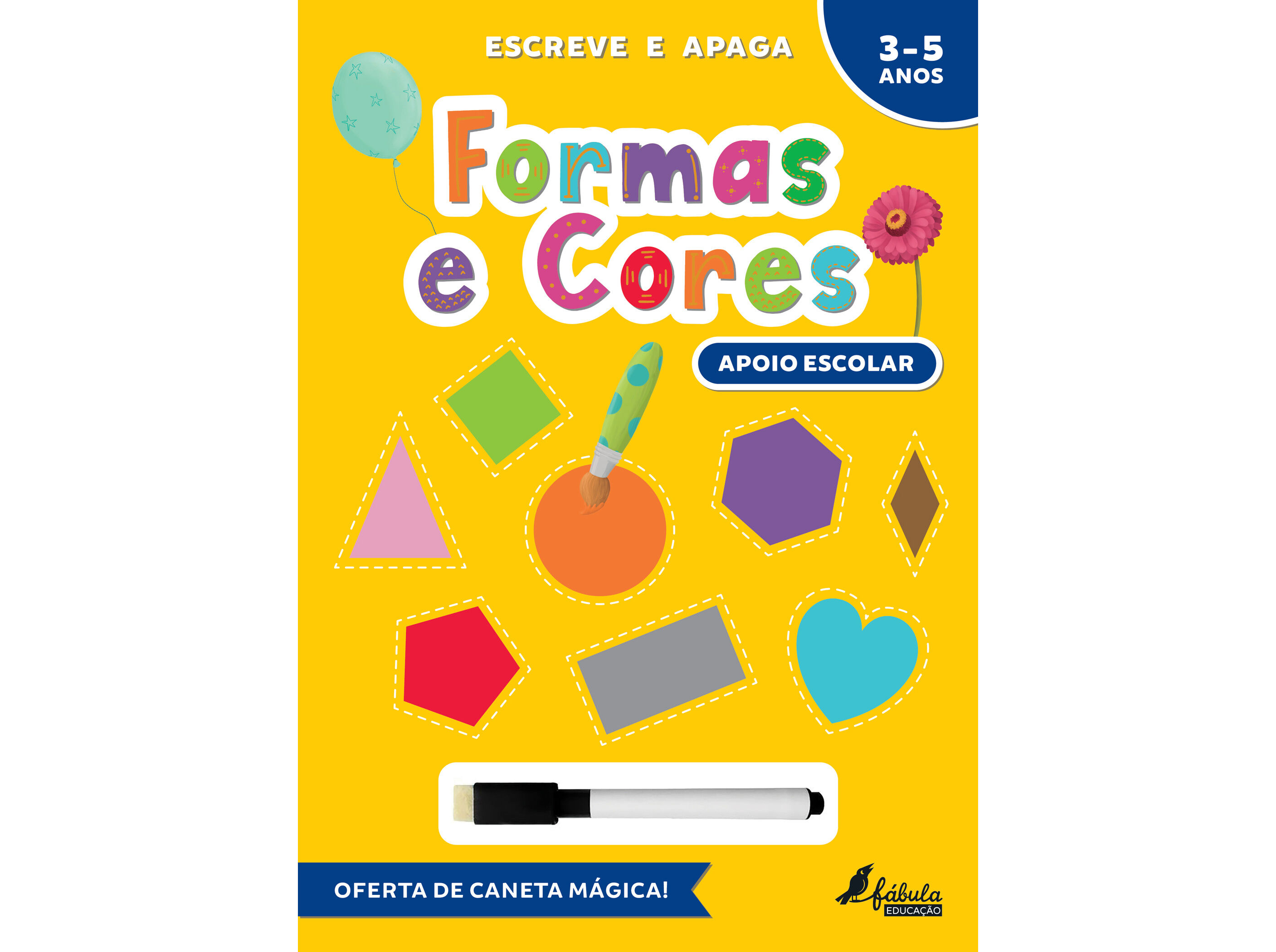 LIVRO ESCREVE E APAGA: FORMAS E CORES image number 0