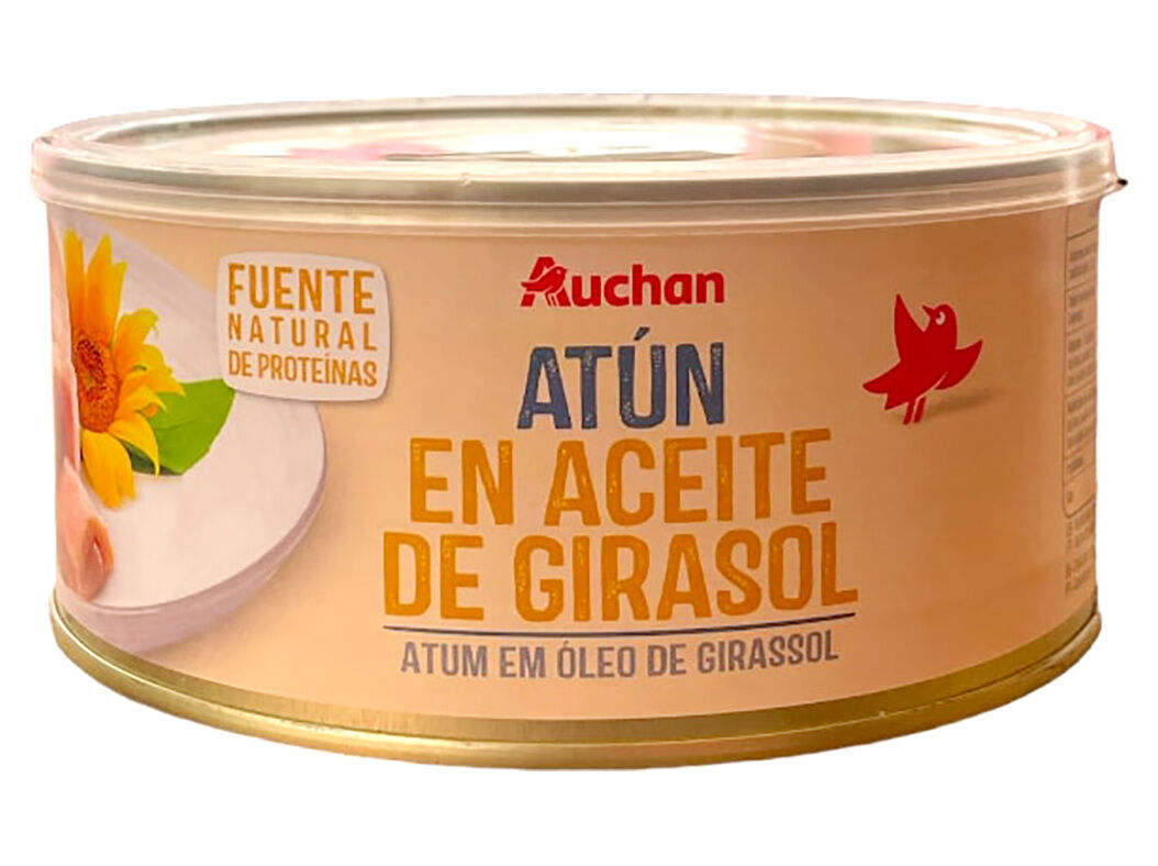 ATUM EM &Oacute;LEO DE GIRASSOL AUCHAN 750(650)G