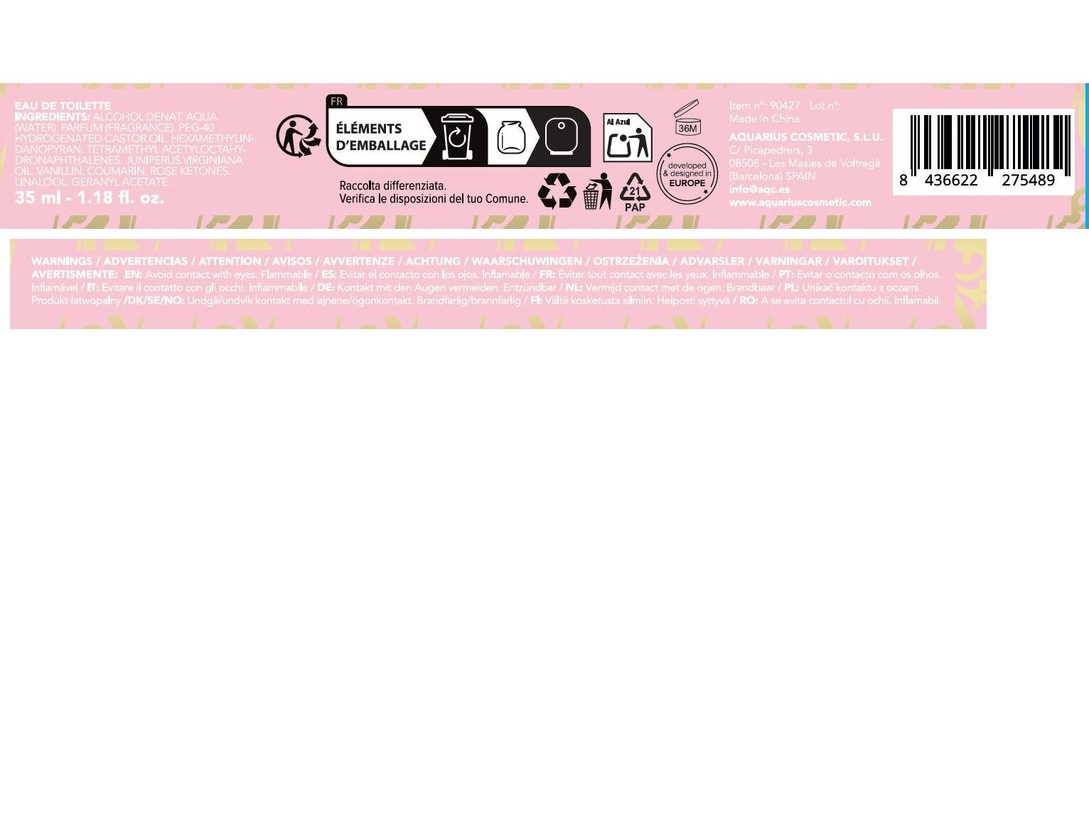 EDT AQC FRAGRANCES DESERT ROSE 30 ML image number 2