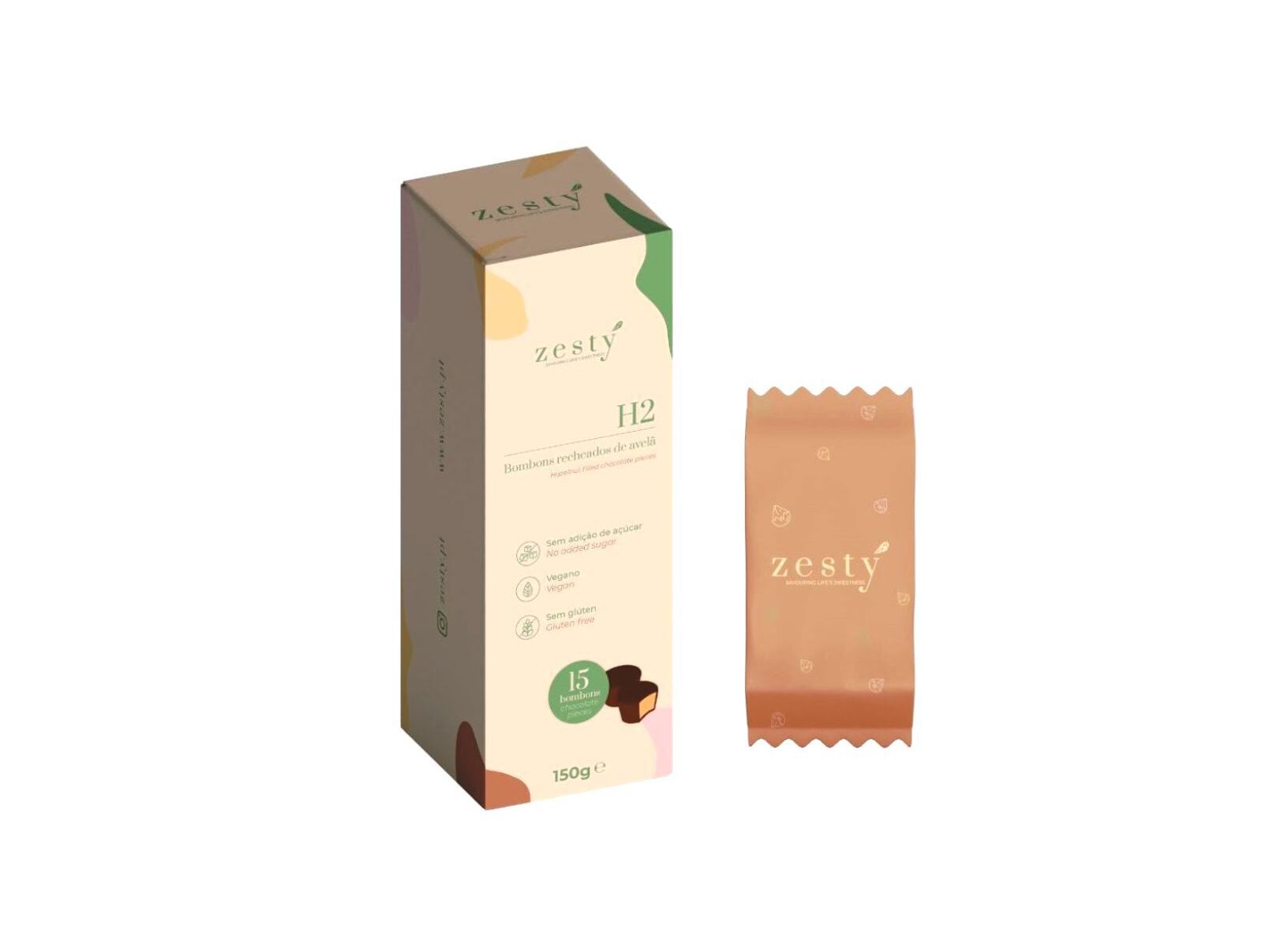 BOMBONS ZESTY CREME AVEL&Atilde; SEM A&Ccedil;&Uacute;CAR 150 G