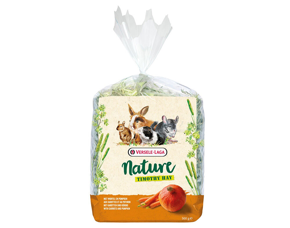 FENO TIM&Oacute;TEO VERSELE LAGA COM CENOURA E AB&Oacute;BORA 500G