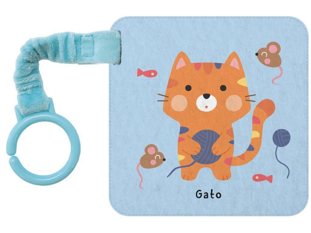 LIVRO LEVA UM LIVRO DE FELTRO - GATO image number 0