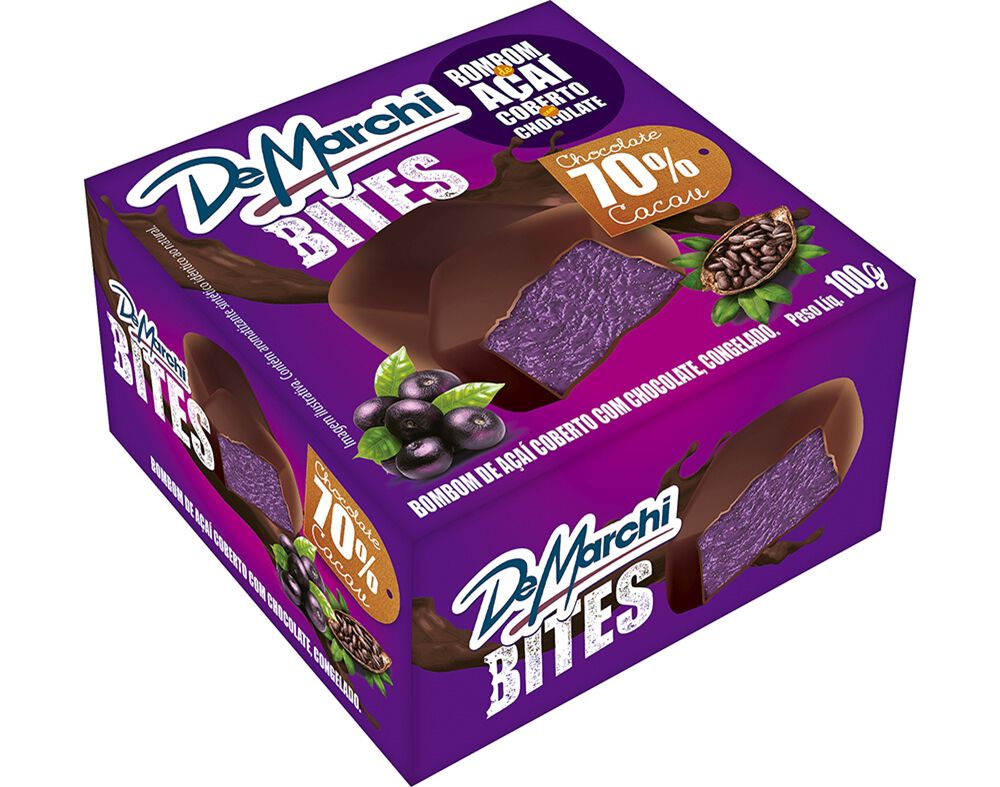 GELADO DE MARCHI A&Ccedil;A&Iacute; BITES 100G