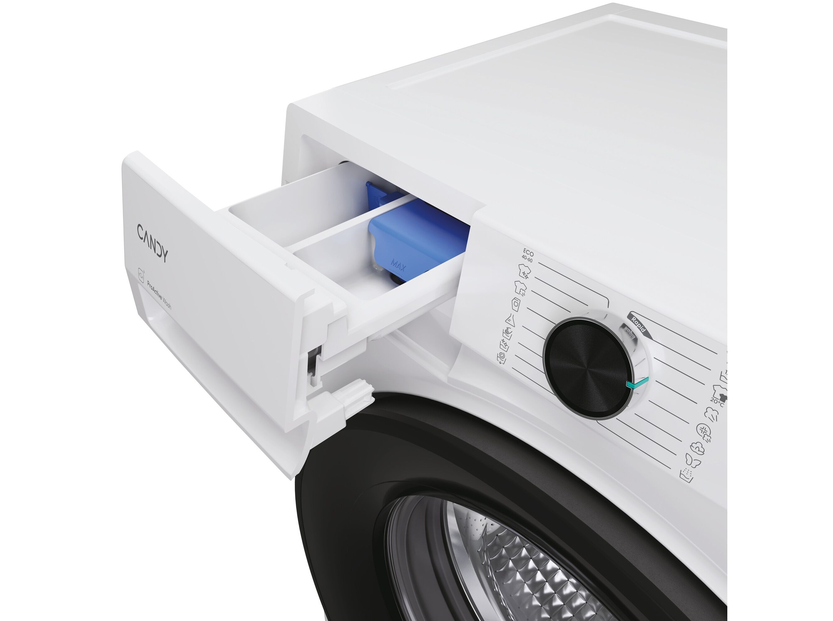 M&Aacute;QUINA DE LAVAR ROUPA CANDY BR 410BL8-S BRANCO A-20% 10KG 1400RPM image number 6