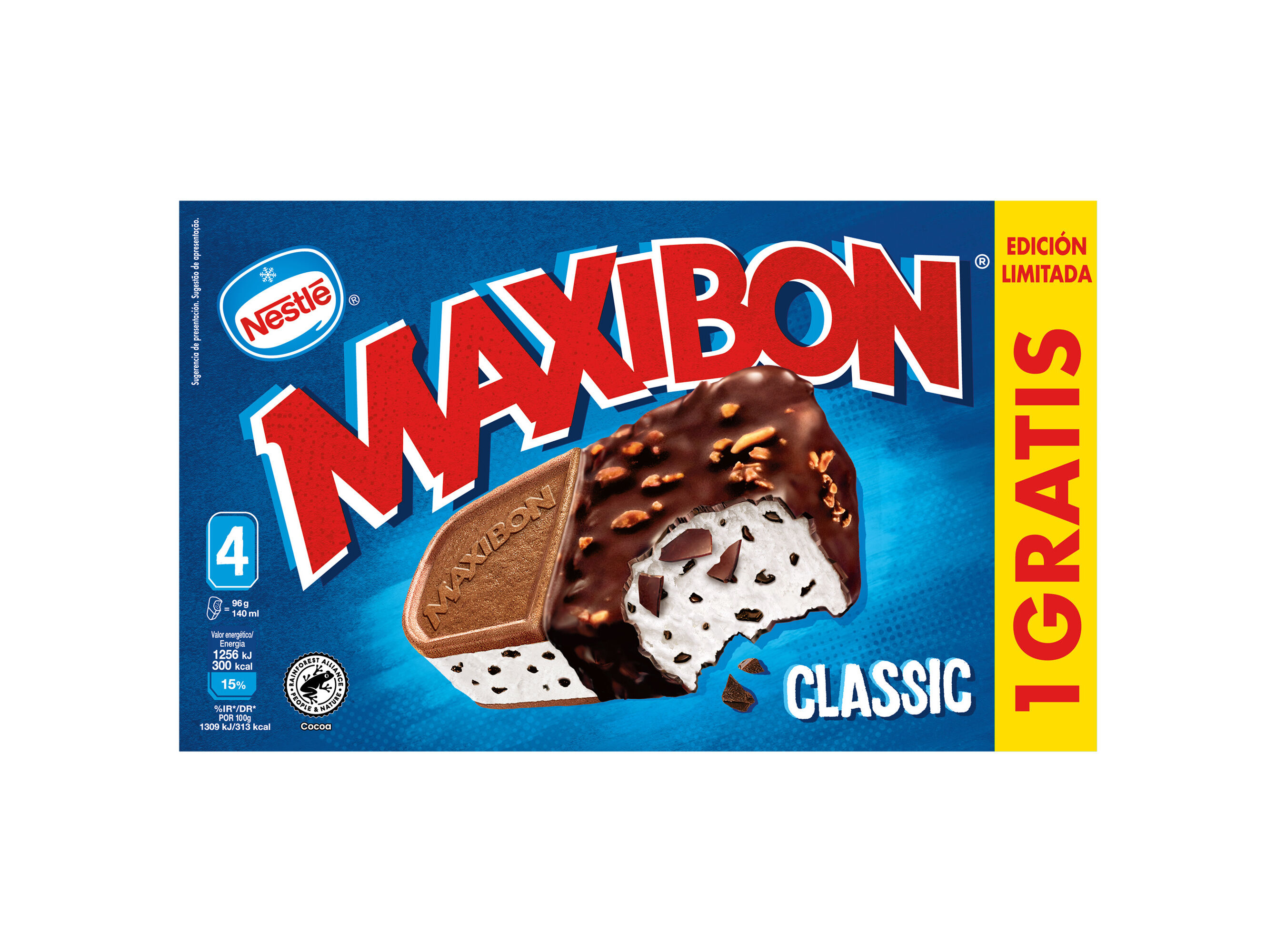 GELADO SANDWICH MAXIBON 1 GR&Aacute;TIS 4X140ML image number 0