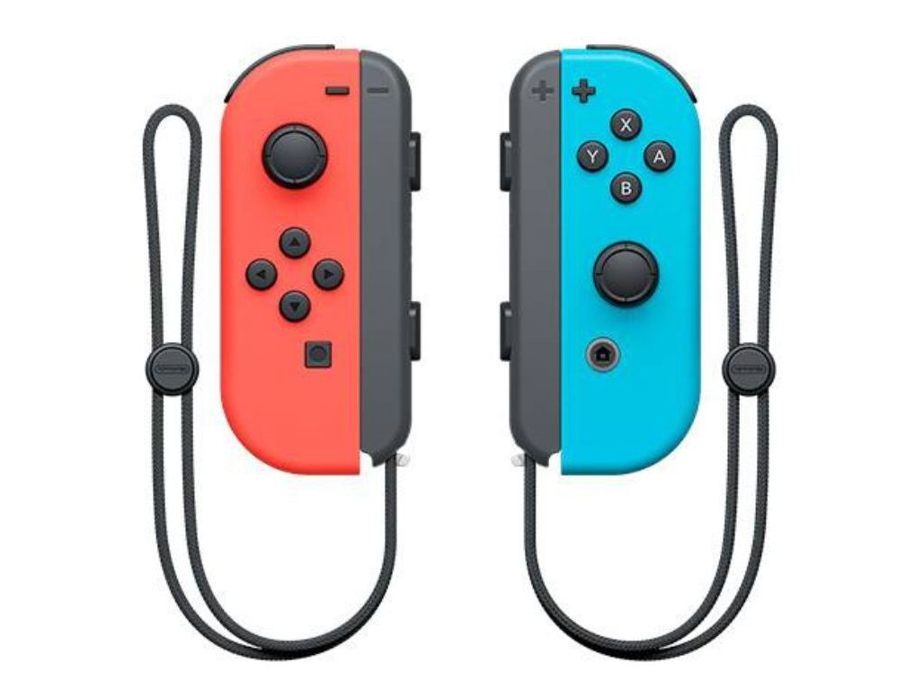 COMANDOS NINTENDO SWITCH JOY-CON (SET ESQ/DIR) AZUL N&Eacute;ON/VERMELHO N&Eacute;ON