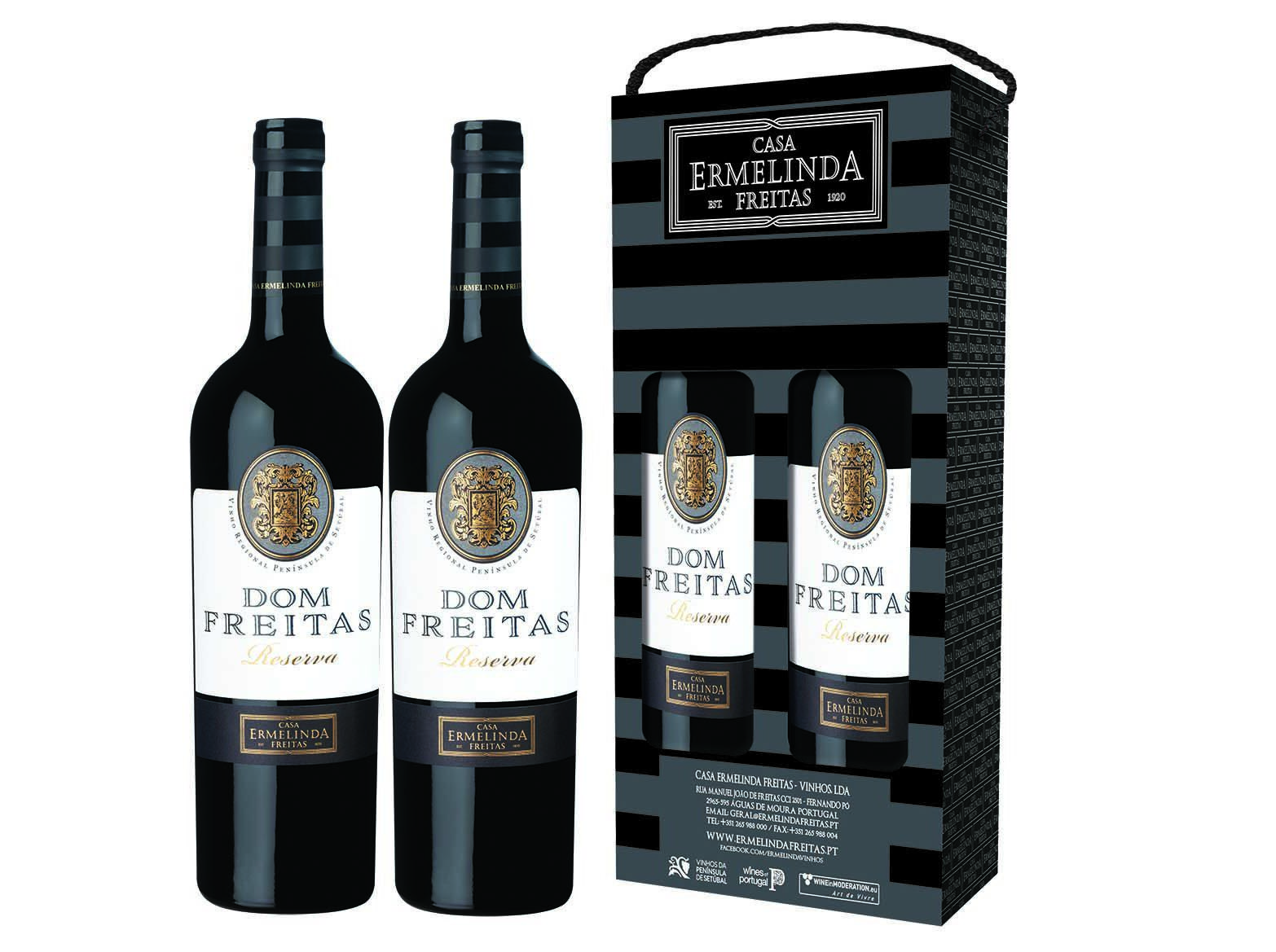 CONJUNTO DOM FREITAS RESERVA TINTO 2X0.75L image number 0