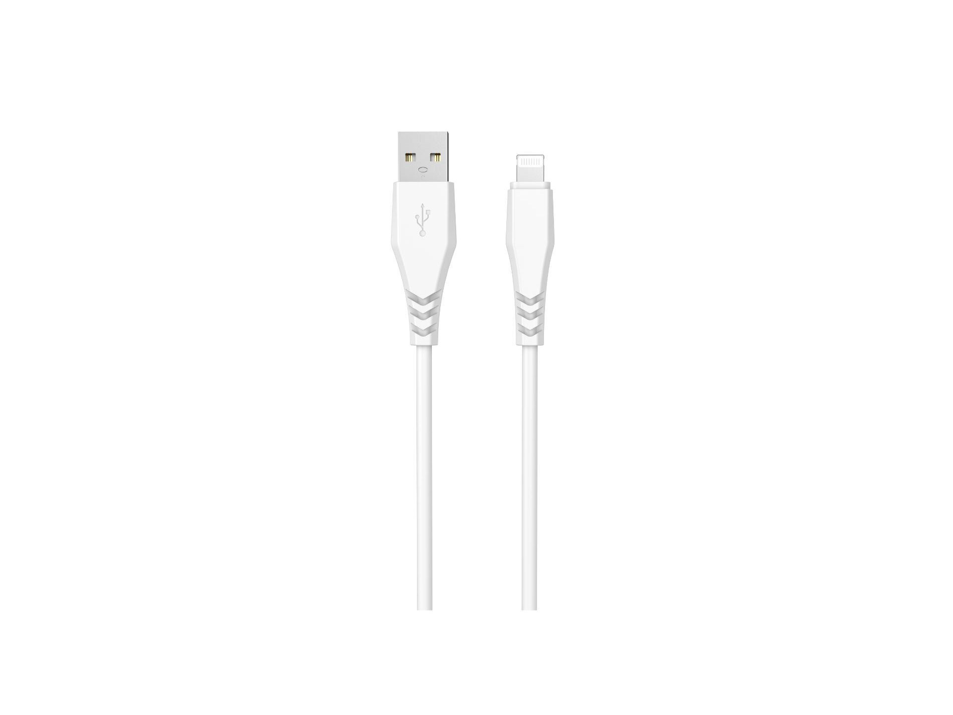 CABO USBA TO 8 PIN QILIVE 600183297 BRANCO 0.6M 2.4A image number 1
