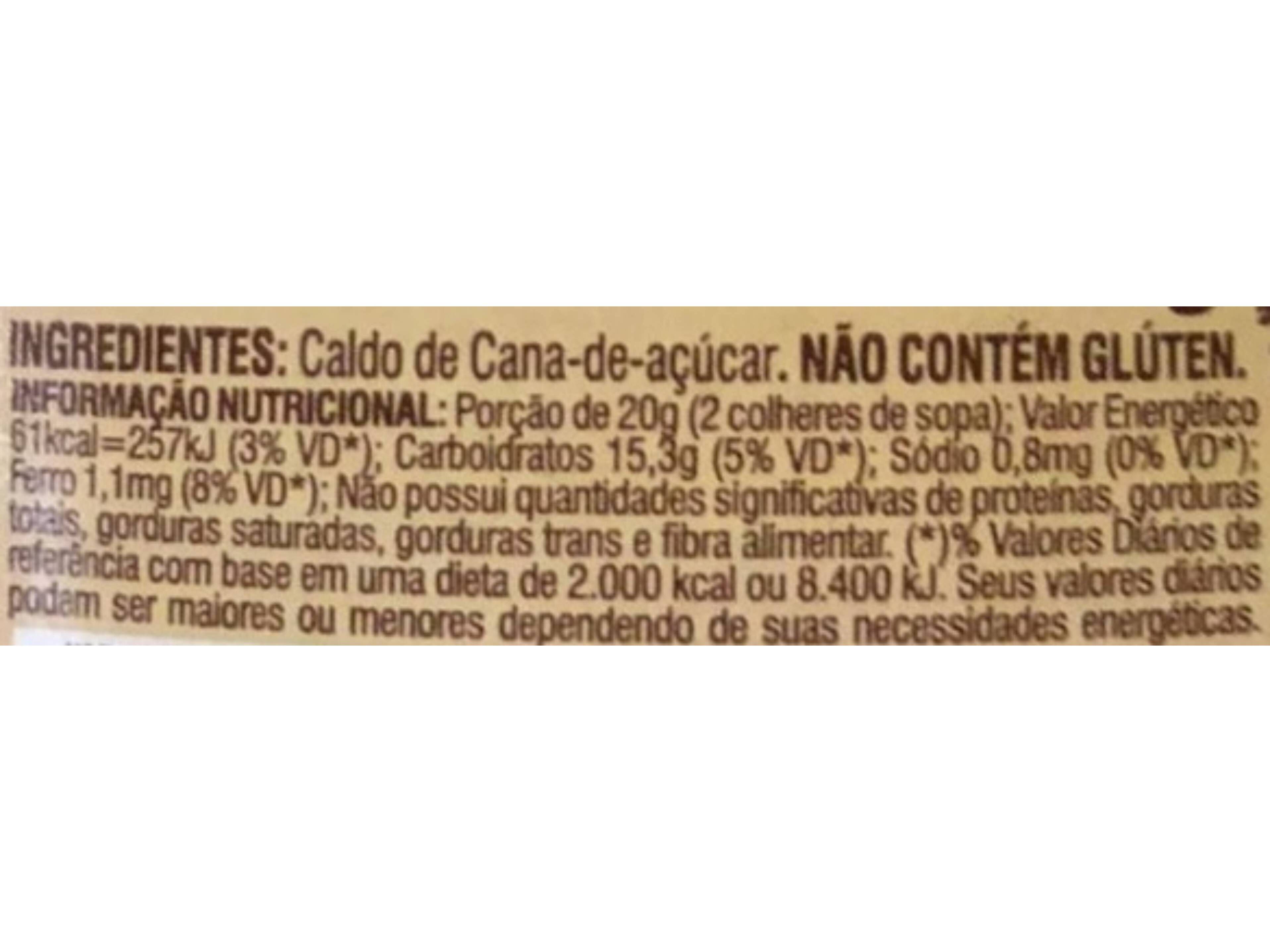 DOCES DACOL&Ocirc;NIA MELADO DE CANA 250G image number 1