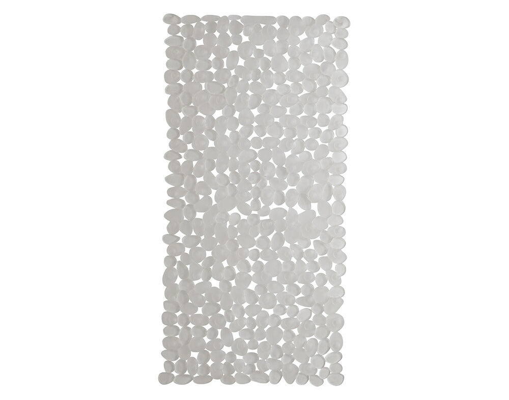 TAPETE ANTIDERRAPANTE ACTUEL PVC TRANSPARENTE PEDRAS 70X35CM image number 1