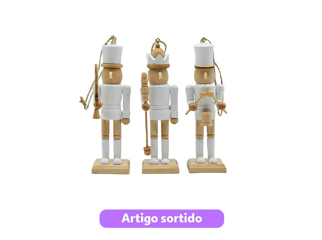 QUEBRA-NOZES PARA PENDURAR ACTUEL EM MADEIRA 14CM MODELOS SORTIDOS image number 0