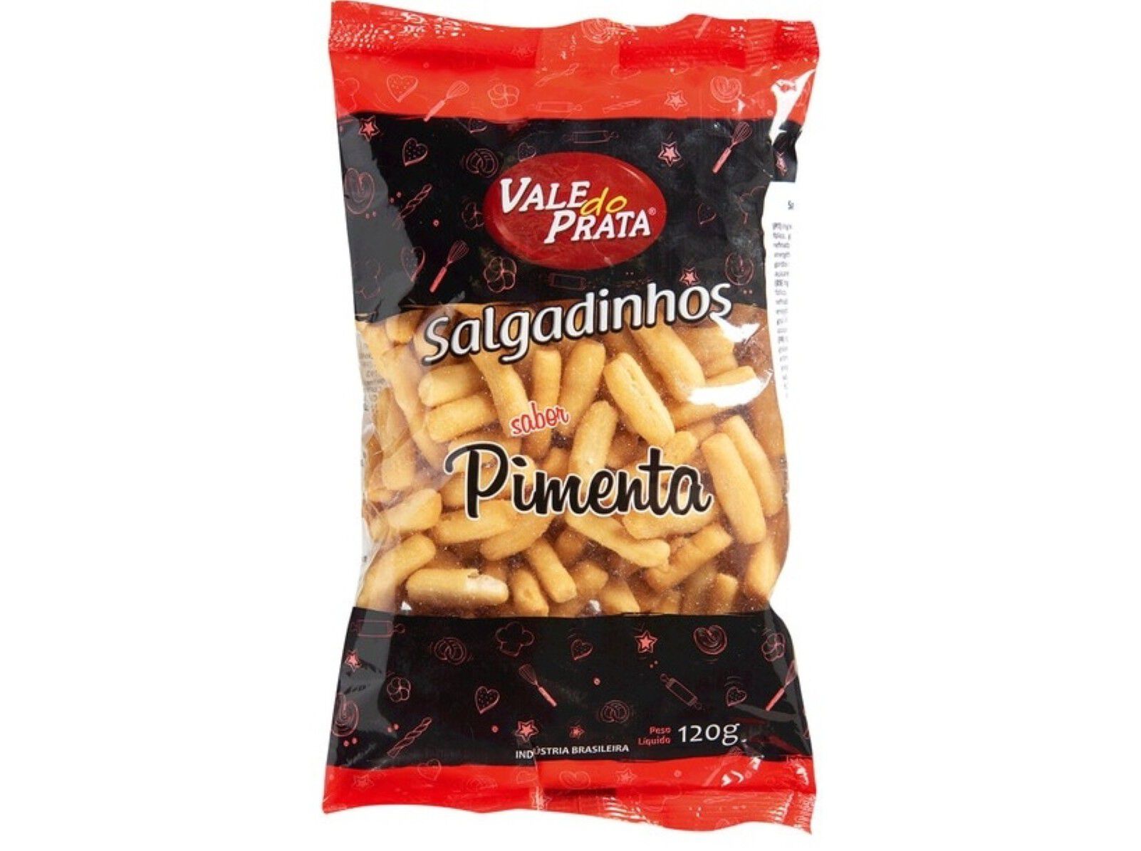 SALGADINHOS VALE DO PRATA SABOR PIMENTA 120 G