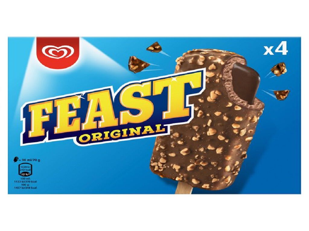 GELADO OL&Aacute; FEAST 4X90ML
