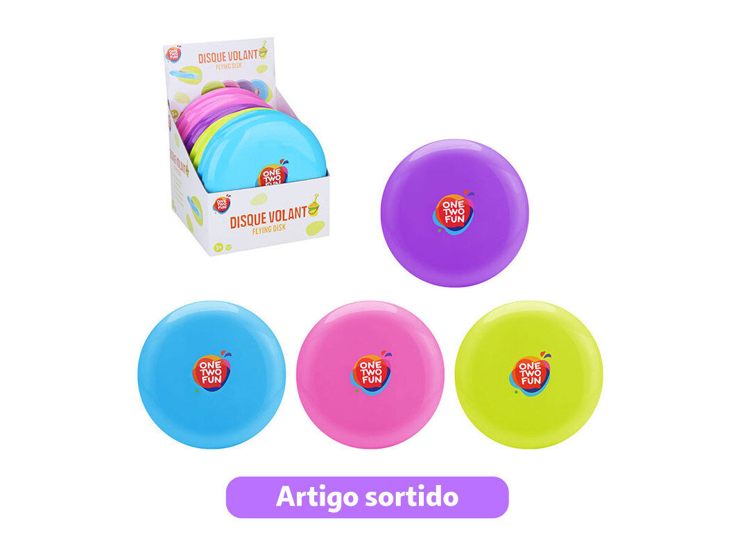 JOGO FRISBEE ONE TWO FUN CORES SORTIDAS