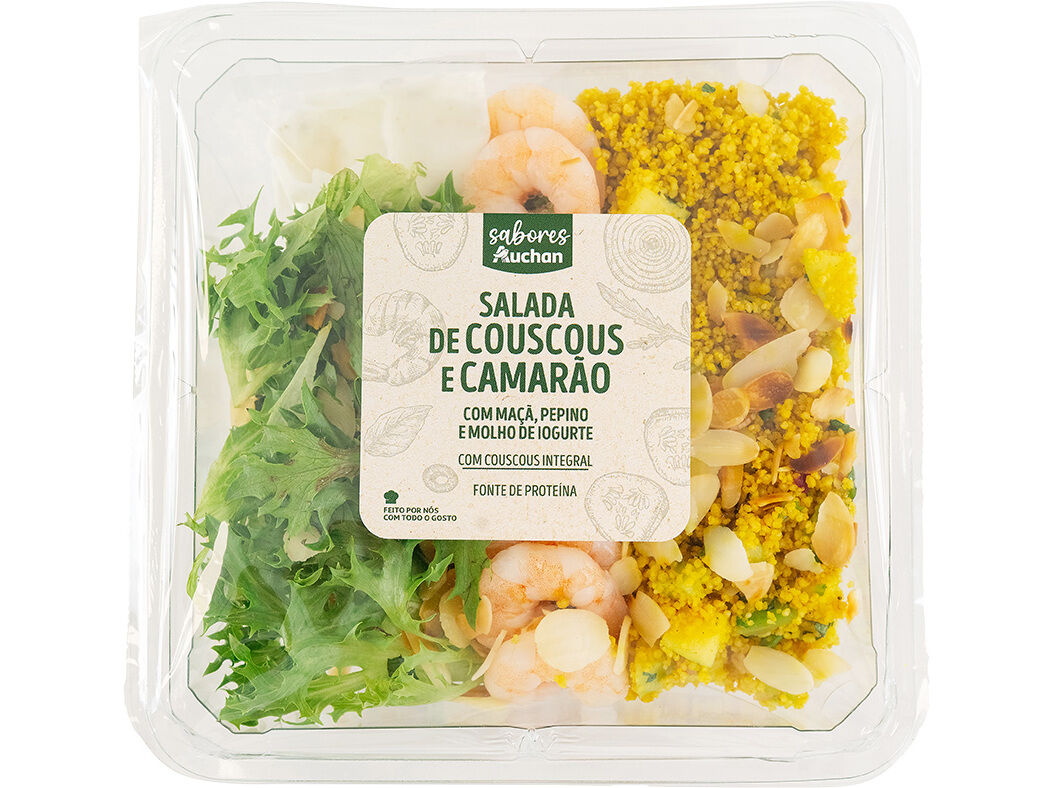 SALADA DE COUSCOUS E CAMAR&Atilde;O SABORES AUCHAN 315 G image number 0