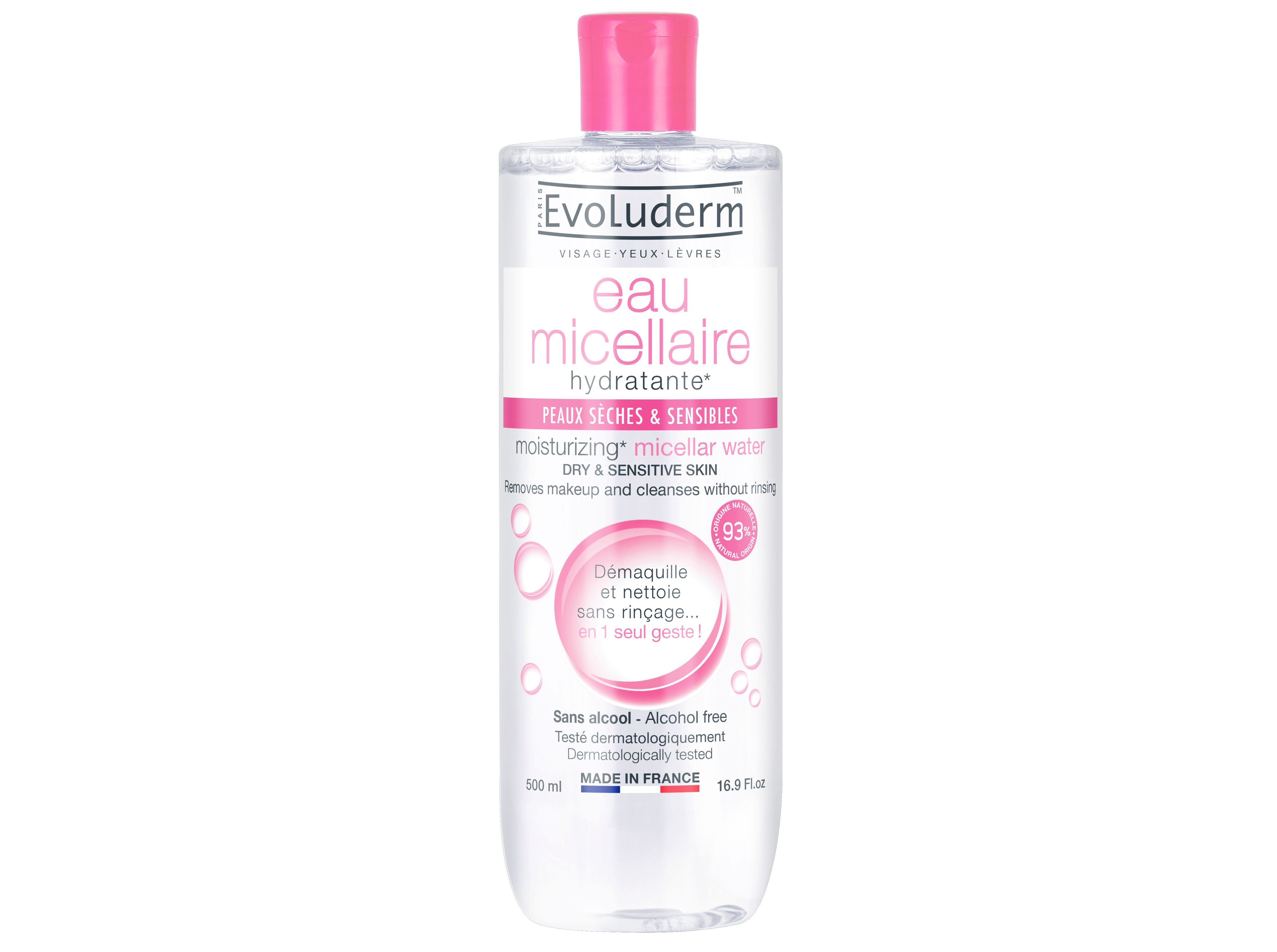 &Aacute;GUA MICELAR EVOLUDERM HIDRATANTE 500 ML image number 0