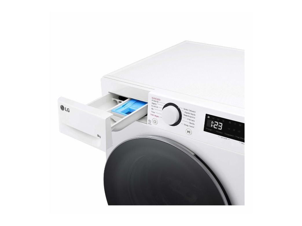 M&Aacute;QUINA DE LAVAR ROUPA LG F2WR5S8S1W - BRANCO A 8KG image number 4