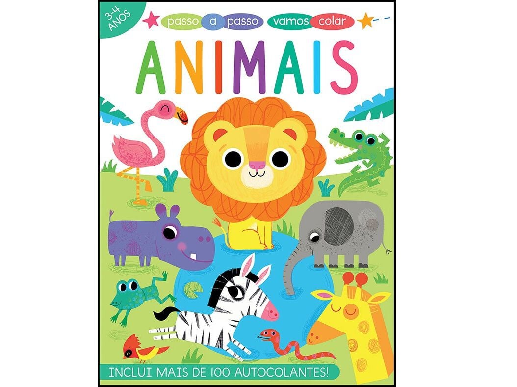 LIVRO PASSO A PASSO VAMOS COLAR: ANIMAIS image number 0