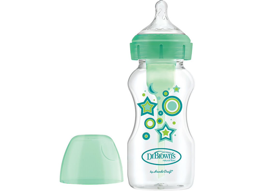 BIBER&Atilde;O DR. BROWN'S BOCA LARGA VERDE 270ML 1UN image number 0