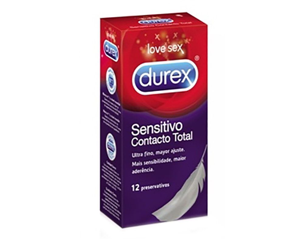 PRESERVATIVOS DUREX CONTACTO TOTAL 12UN