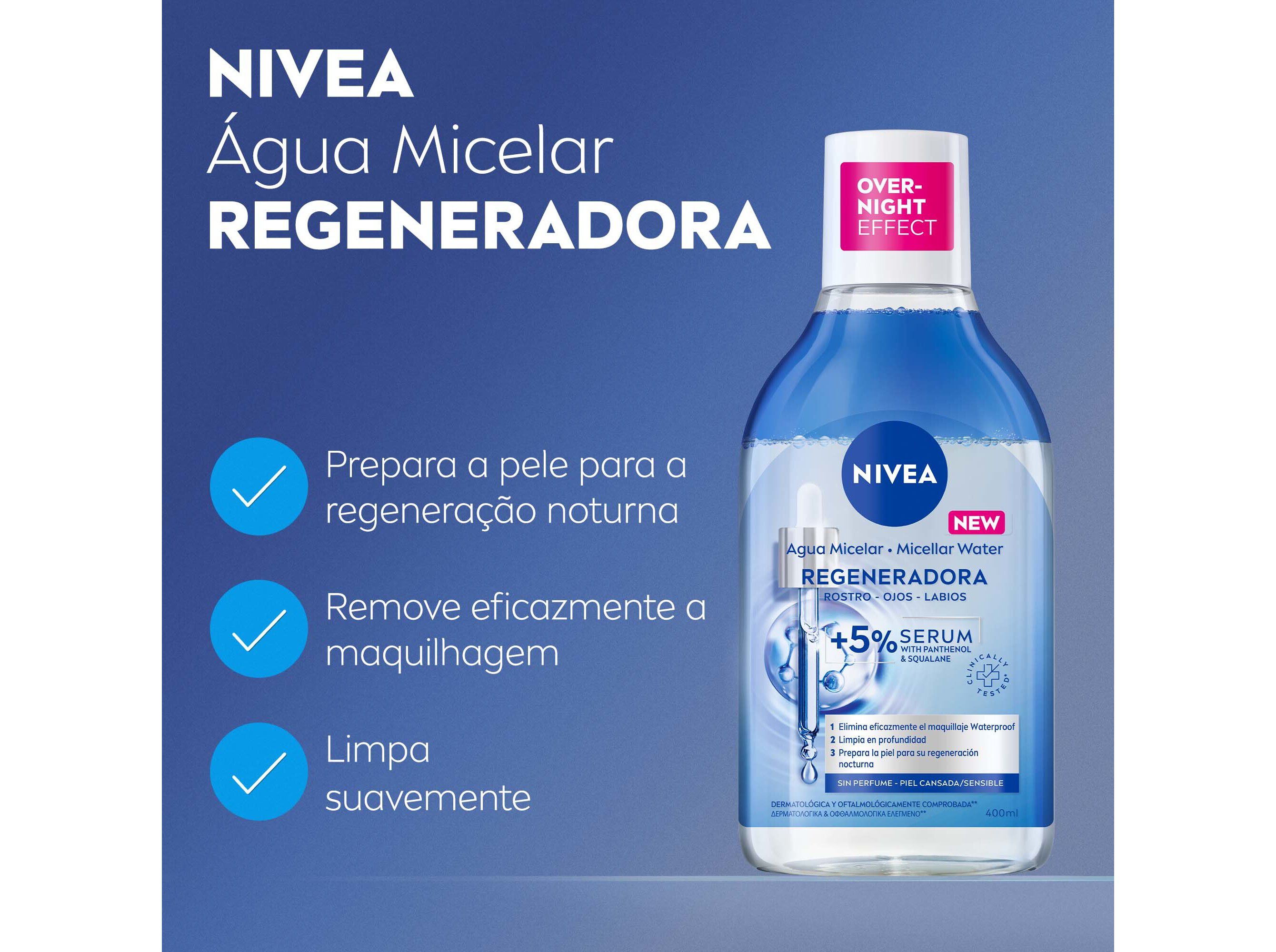 &Aacute;GUA MICELAR NIVEA REGENERADORA 400ML image number 1