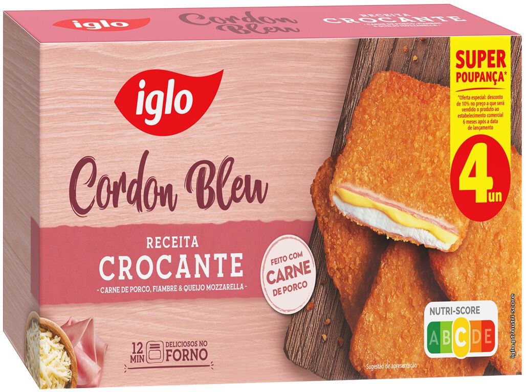 CROCANTES IGLO DE PORCO CORDON BLEU 376G image number 0