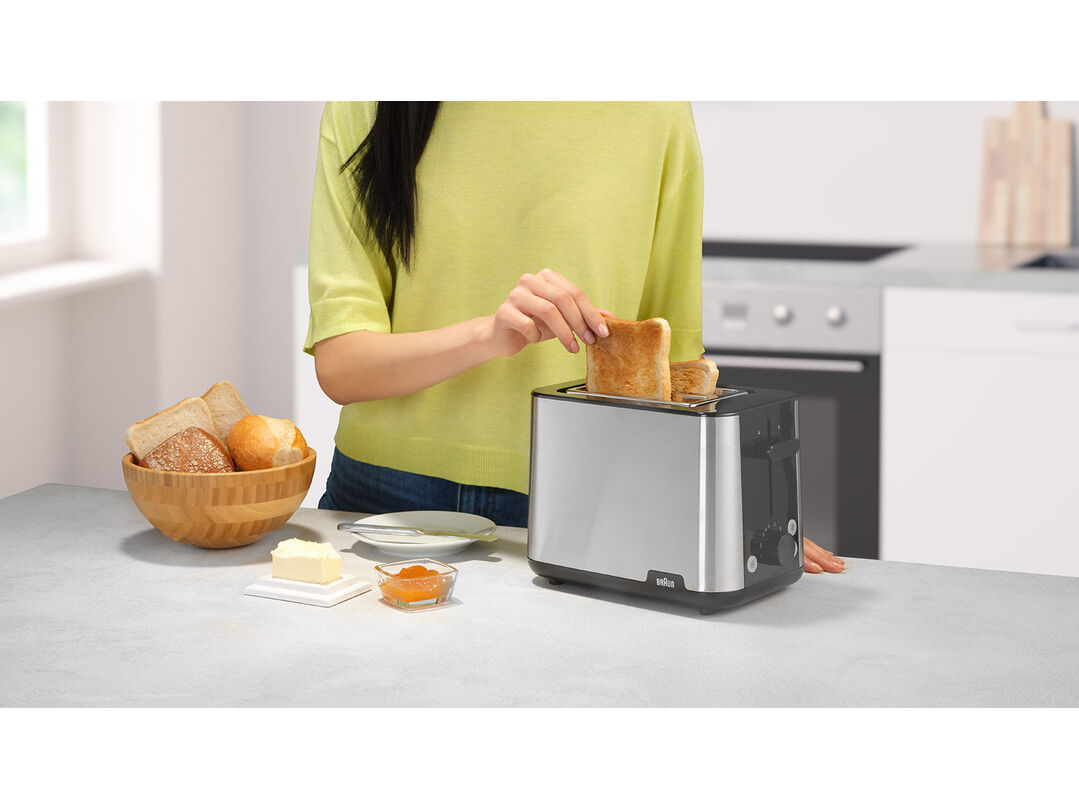 TORRADEIRA 2 FENDAS BRAUN HT1510BK INOX 900W image number 4