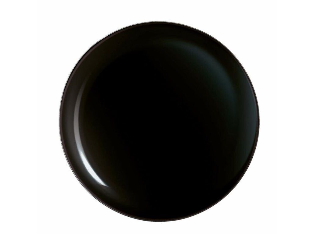 PRATO SOBREMESA ONY ACTUEL OPAL PRETO 18CM