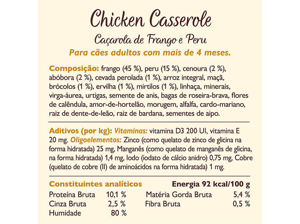 COMIDA H&Uacute;MIDA PARA C&Atilde;O LILY'S KITCHEN FRANGO E PERU 400G image number 4