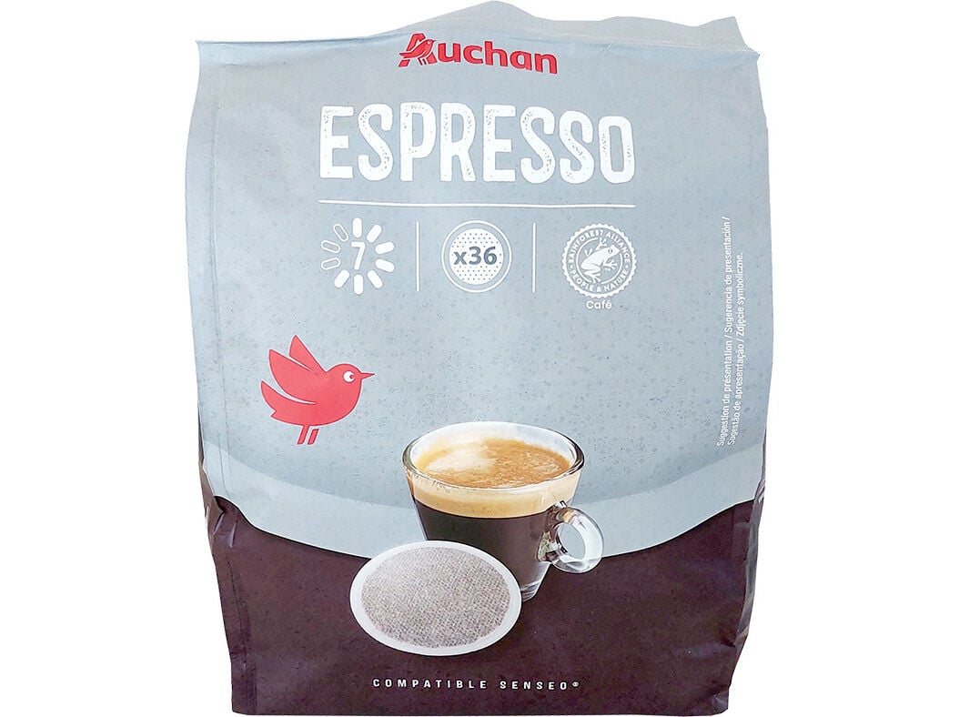 PASTILHAS AUCHAN CAF&Eacute; SEN ESPRESSO INTENSIDADE 7 36UN image number 0