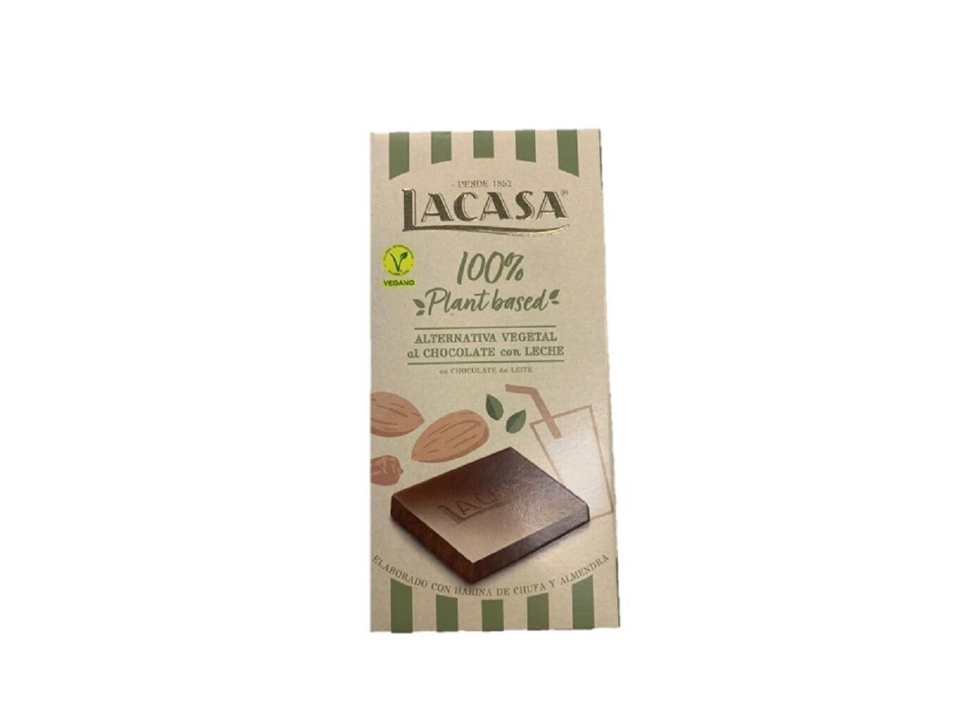 CHOCOLATE LACASA LEITE VEGETAL 100G