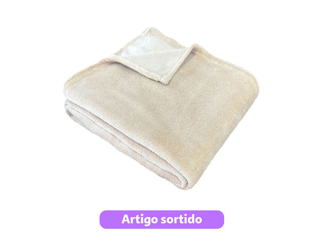 COBERTOR POLAR ACTUEL 240X220CM CORES SORTIDAS