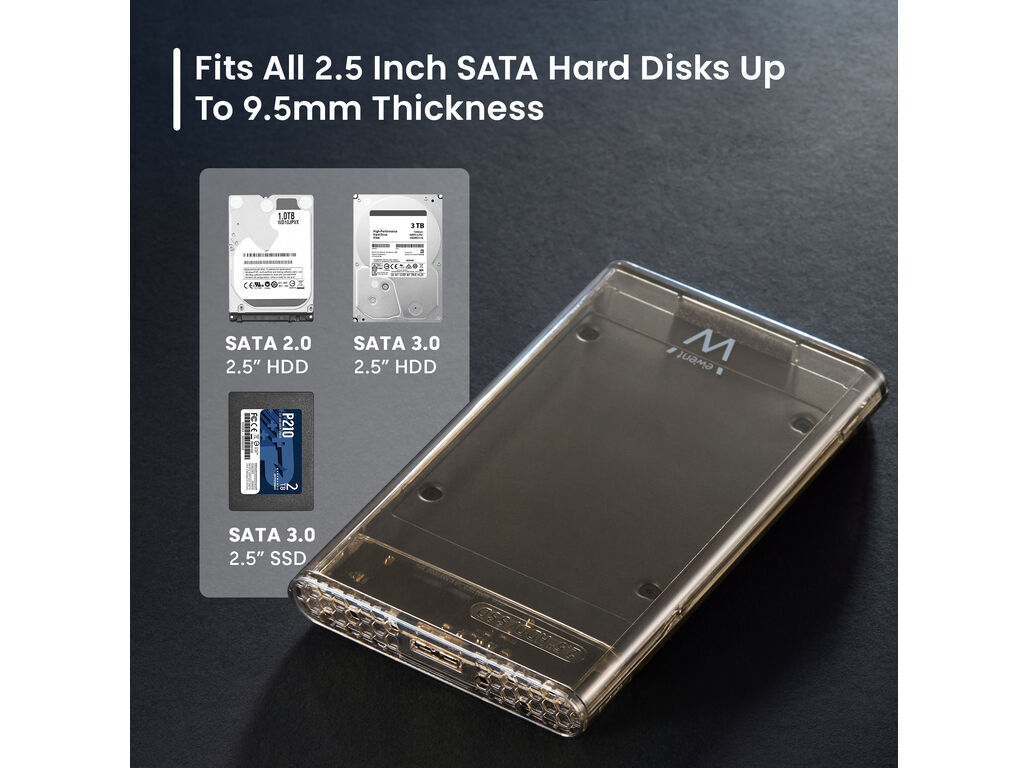 CAIXA PARA DISCO EWENT EW7069 2.5" SATA USB 3.2 image number 4