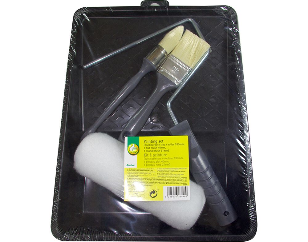 TABULEIRO POLEGAR COM ROLO + TRINCHA + PINCEL 180MM